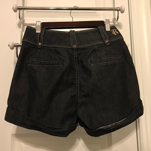 Cute Rich & Skinny dark blue denim shorts (4/27) - Picture 13 of 15